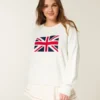 Camisola com estampa Union Jack Camisola com estampa Union Jack