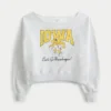 Camisola com estampado Iowa Hawkeyes e ombros descobertos Camisola com estampado Iowa Hawkeyes e ombros descobertos