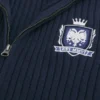 Camisola com fecho e emblema descontraída Camisola com fecho e emblema descontraída