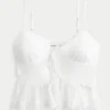 Camisola com folhos em chiffon
