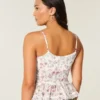 Camisola com folhos em chiffon