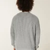 Camisola com gola redonda e efeito desgastado