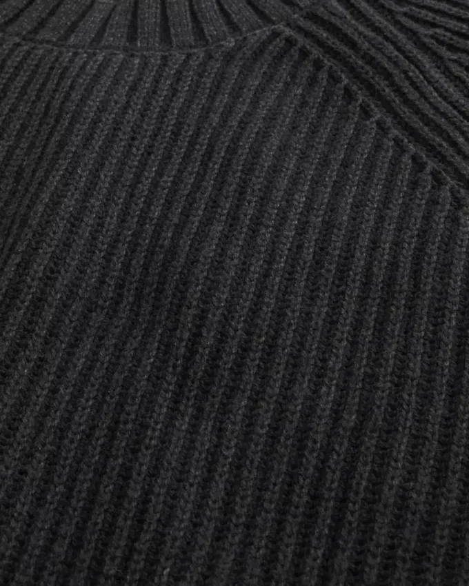 Camisola com gola redonda e efeito desgastado