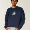 Camisola com gola redonda e padrão Boxy Frosted Flakes