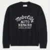 Camisola com gráfico Boxy Motor City Auto Repairs