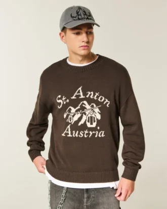 Camisola com gráfico Boxy St. Anton Austria