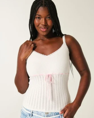 Camisola com laço à frente