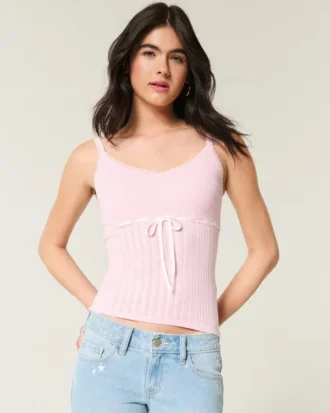 Camisola com laço à frente
