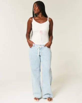 Camisola com laço à frente