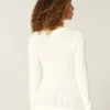 Camisola com malha trançada e estrelas