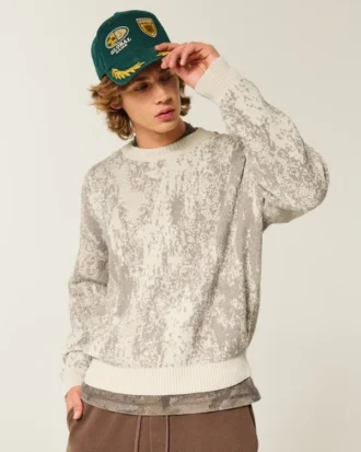 Camisola com padrão quadrado