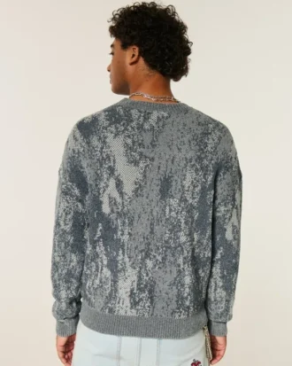 Camisola com padrão quadrado