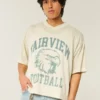 Camisola curta com gráfico de futebol americano Fairview