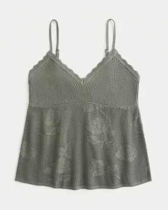 Camisola curta estilo halter com bordado fácil