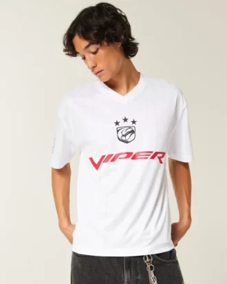 Camisola de futebol com estampado Dodge Viper