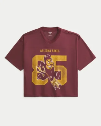 Camisola de futebol com gráfico da Arizona State University Sun Devils
