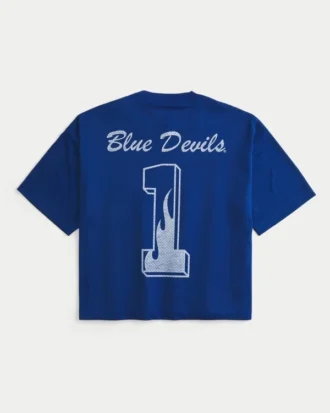 Camisola de futebol com gráfico da Duke University Blue Devils