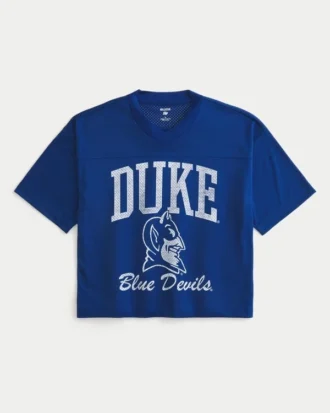 Camisola de futebol com gráfico da Duke University Blue Devils