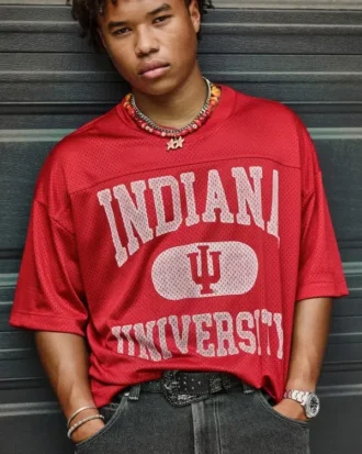 Camisola de futebol com gráfico da Indiana University Hoosiers
