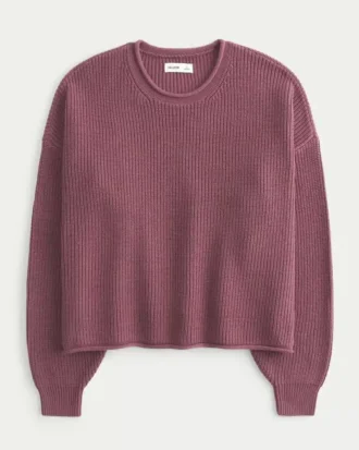 Camisola de gola alta fácil