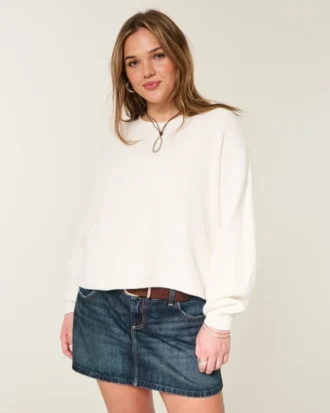 Camisola de gola alta fácil