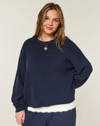 Camisola de gola alta fácil