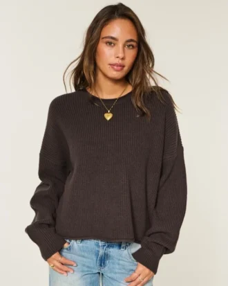Camisola de gola alta fácil