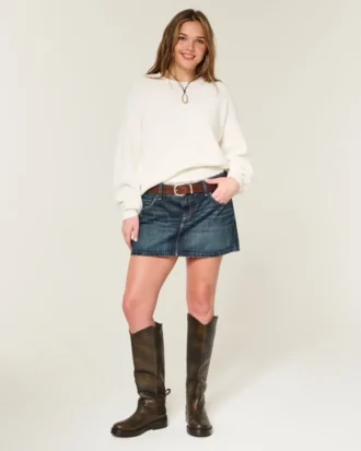 Camisola de gola alta fácil