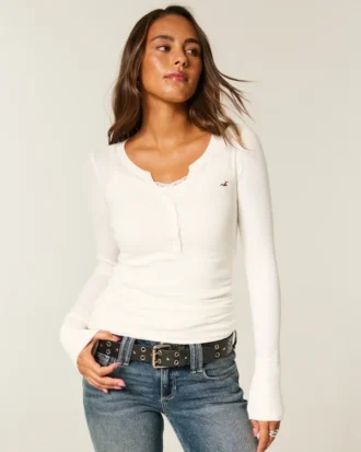 Camisola de manga comprida Icon Henley