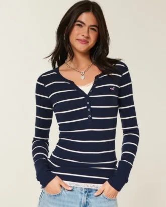 Camisola de manga comprida Icon Henley