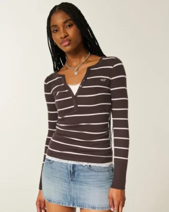 Camisola de manga comprida Icon Henley