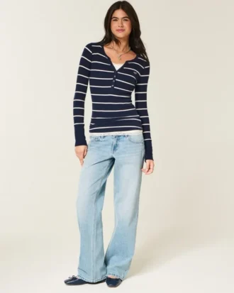 Camisola de manga comprida Icon Henley