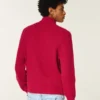 Camisola descontraída com fecho e estampado Horseshoe
