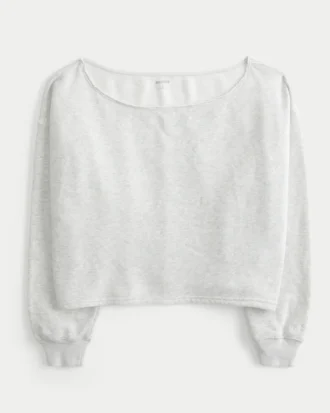 Camisola fácil com ombros descobertos