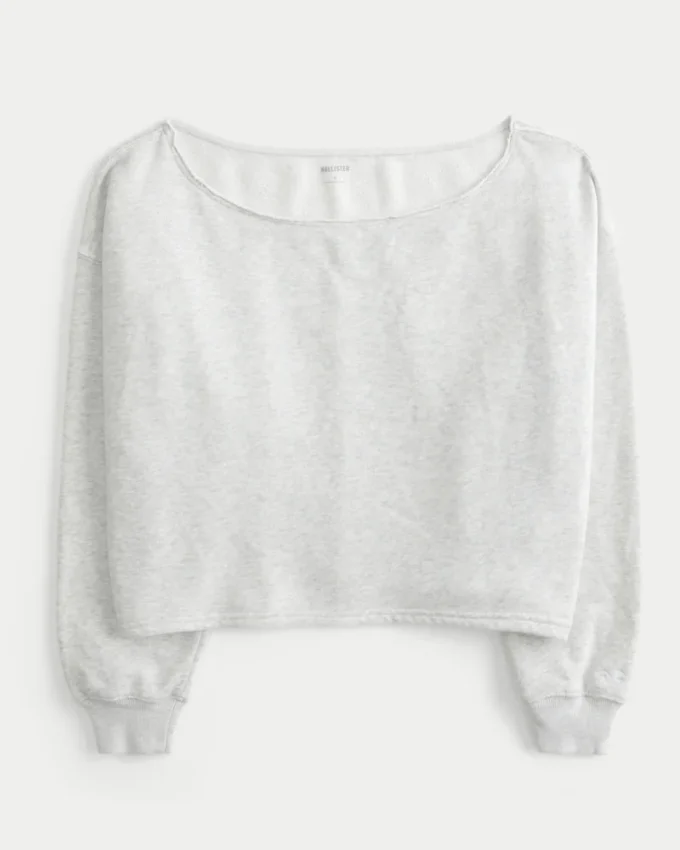 Camisola fácil com ombros descobertos