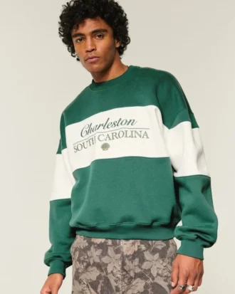 Camisola larga com estampa Charleston
