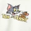 Camisola larga com estampa Tom e Jerry