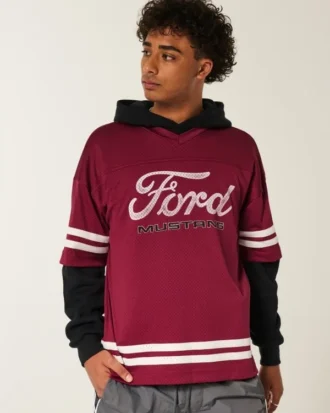 Camisola larga com gráfico Ford Mustang