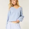 Camisola oversized com decote em V Hollister Comfy Cloud