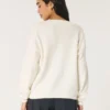 Camisola oversized com decote em V Hollister Comfy Cloud