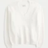 Camisola oversized com decote em V Hollister Comfy Cloud
