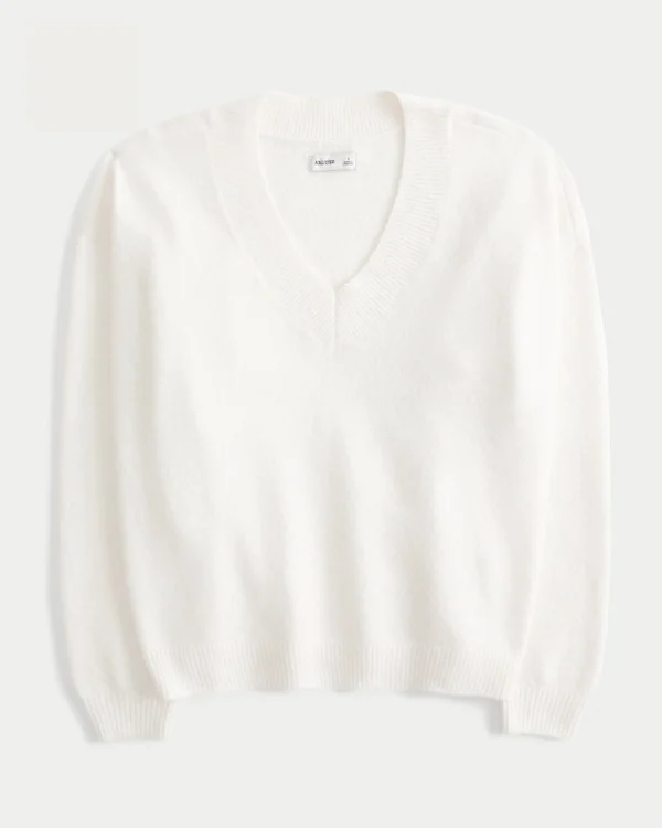 Camisola oversized com decote em V Hollister Comfy Cloud