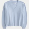 Camisola oversized com decote em V Hollister Comfy Cloud