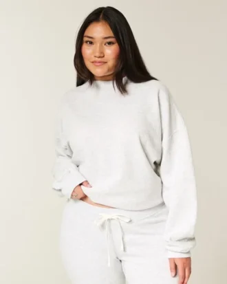 Camisola oversized com gola alta