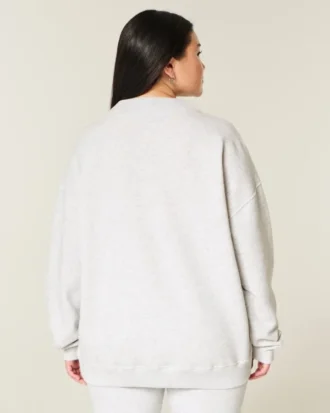 Camisola oversized com gola alta
