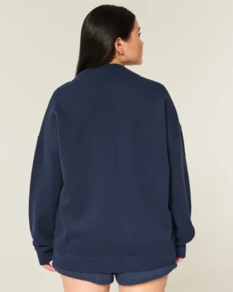 Camisola oversized com gola alta