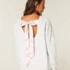 Camisola oversized com laço nas costas Class of ’26