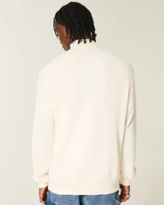 Camisola quadrada com fecho de correr