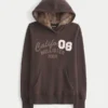 Capuz com forro de pele sintética Capuz com estampado