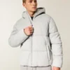 Casaco acolchoado Hollister Feel Good Fleece Casaco acolchoado Hollister Feel Good Fleece